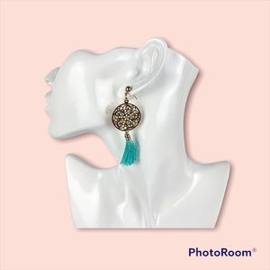 2/$20 Anthropologie SHIRALEAH Bali Earrings in Turquoise